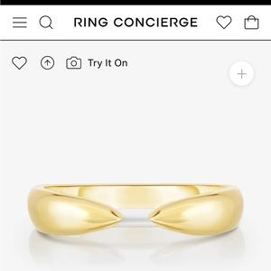 Ring Concierge Gold Claw Stackable Ring size eight